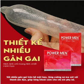 Bao cao su Powermen Rocket siêu đốt siêu gai kéo dài quan hệ