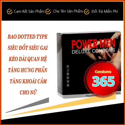 Bao cao su power men siêu đốt siêu gai kéo dài thêm hưng phấn