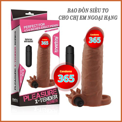 Bao cao su đôn dên lovetoy màu da giống thật size lớn dành cho chị em ngoại hạng