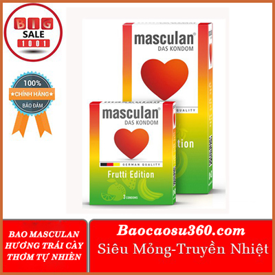 Bao cao su hương thơm tự nhiên- Bao cao su masculan frutti siêu mỏng kéo dài quan hệ