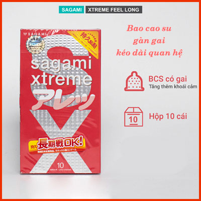 Bao cao su siêu mỏng sagami xtreme feellong ôm khít dương vật kéo dài quan hệ