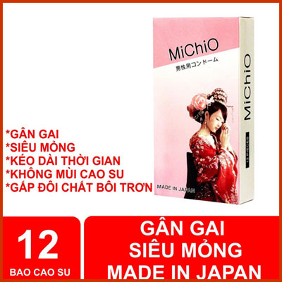 Bao cao su siêu mỏng truyền nhiệt Michio Kéo dài quan hệ