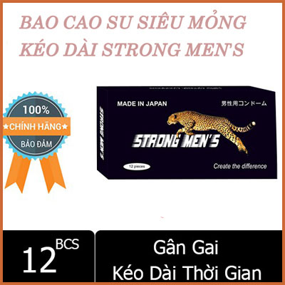 Bao cao su mỏng nhất thế giới Bao cao su Strong Men’s