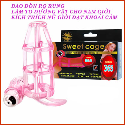 Bao đôn dên gắn pin rung kiểu lưới độc đáo