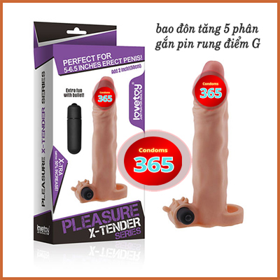 Bao cao su đôn Lovetoy quai đeo siêu hot có rung làm tình cực phê