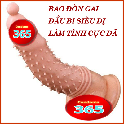 Bao cao su gai đầu bi có rung siêu dị làm tình cực đã