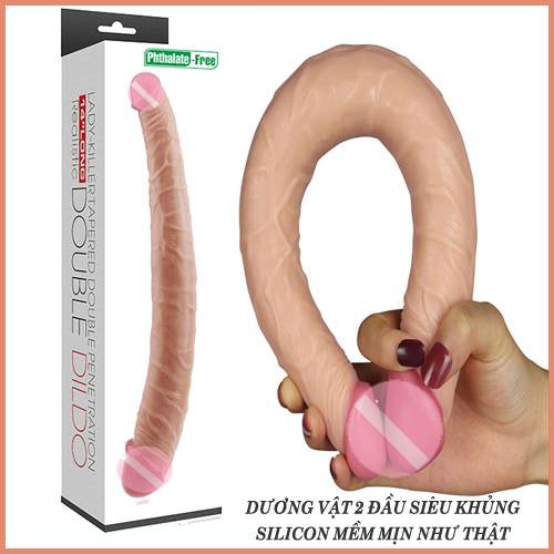 Dương vật silicon 2 đầu mềm mịn siêu dài cực sướng cho chị em