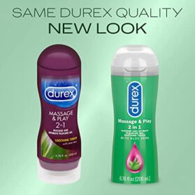 Gel Bôi Trơn Âm Đạo Mát Xa Toàn Thân -Durex Play Massage 2 In 1