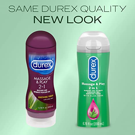 Gel Bôi Trơn Âm Đạo Mát Xa Toàn Thân -Durex Play Massage 2 In 1