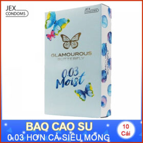 Bao cao su siêu mỏng Jex Glamourous Butterfly 0.03 Moist