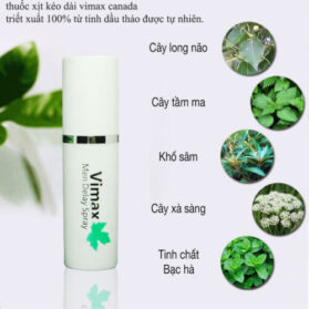 Xịt Thảo Dược Vimax Chai Xịt Kéo Dài Không Mùi
