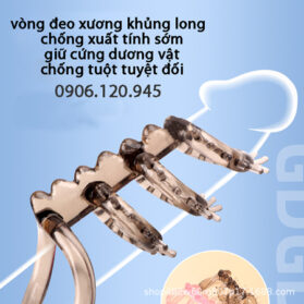 Vòng đeo xương khủng long chống xuất sớm giữ cứng dương vật nhân đôi khoái cảm